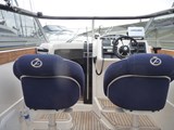 Helm and crew seats with helm controls